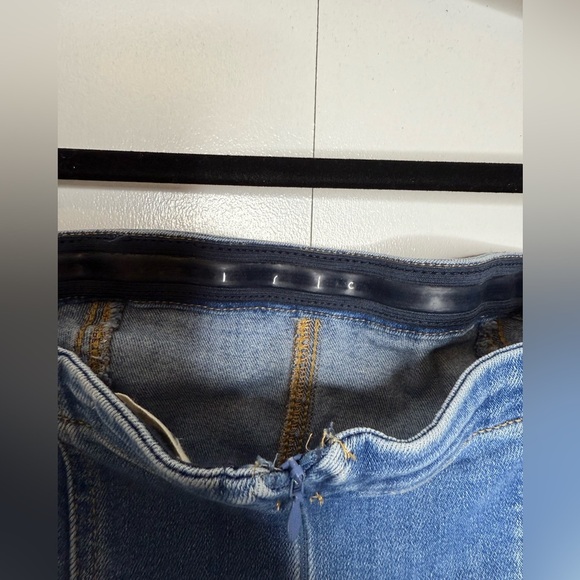 Pilcro - The Madi Front-Slit Denim Dress Strapless Western Boho - XSP - Picture 6 of 15